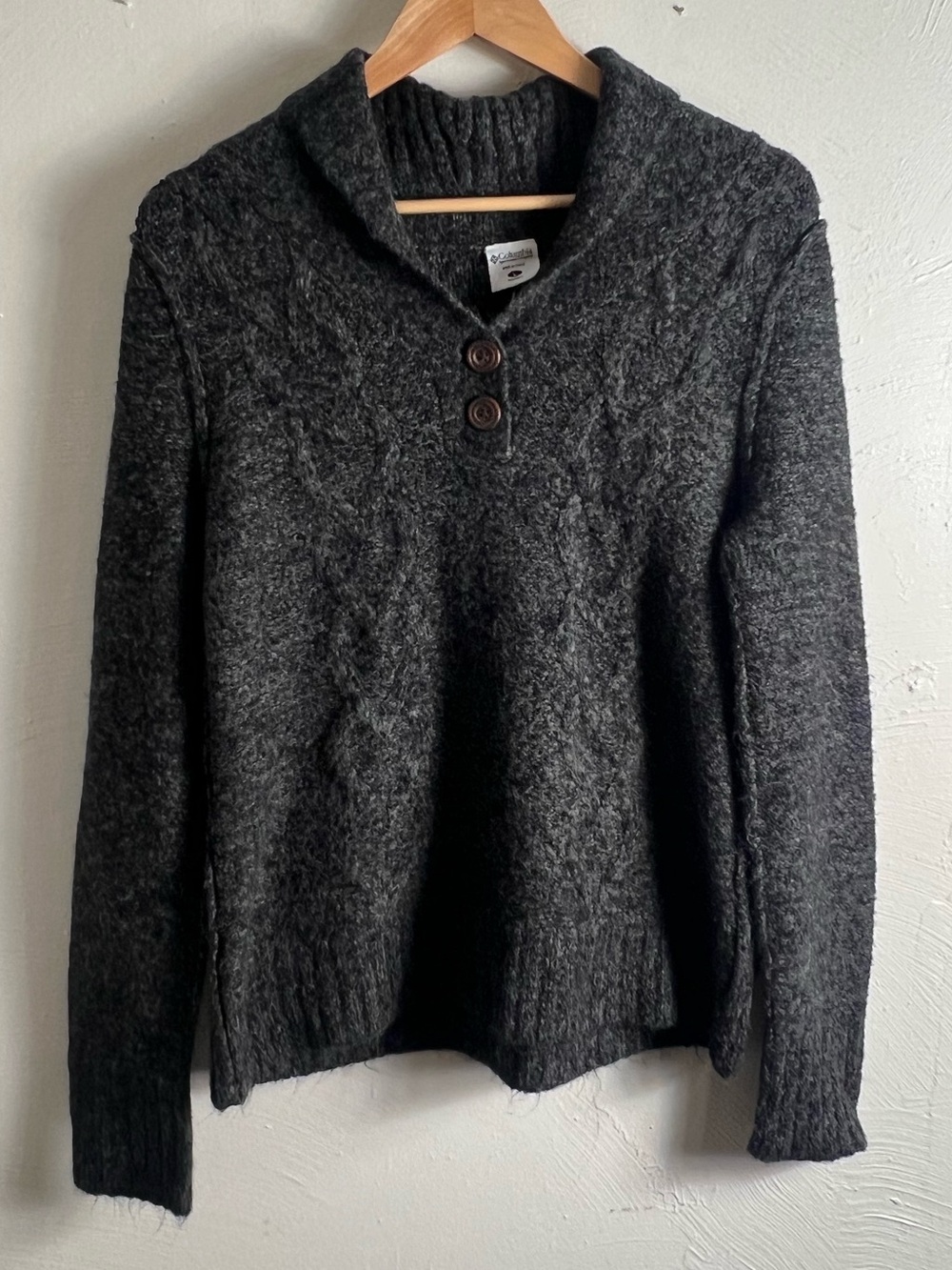 Columbia Women's Shawl Collar Long Sleeve Soft Sweater size large